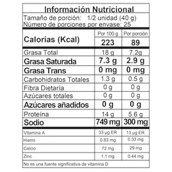 ZurichSalchicha Maxi Cheese