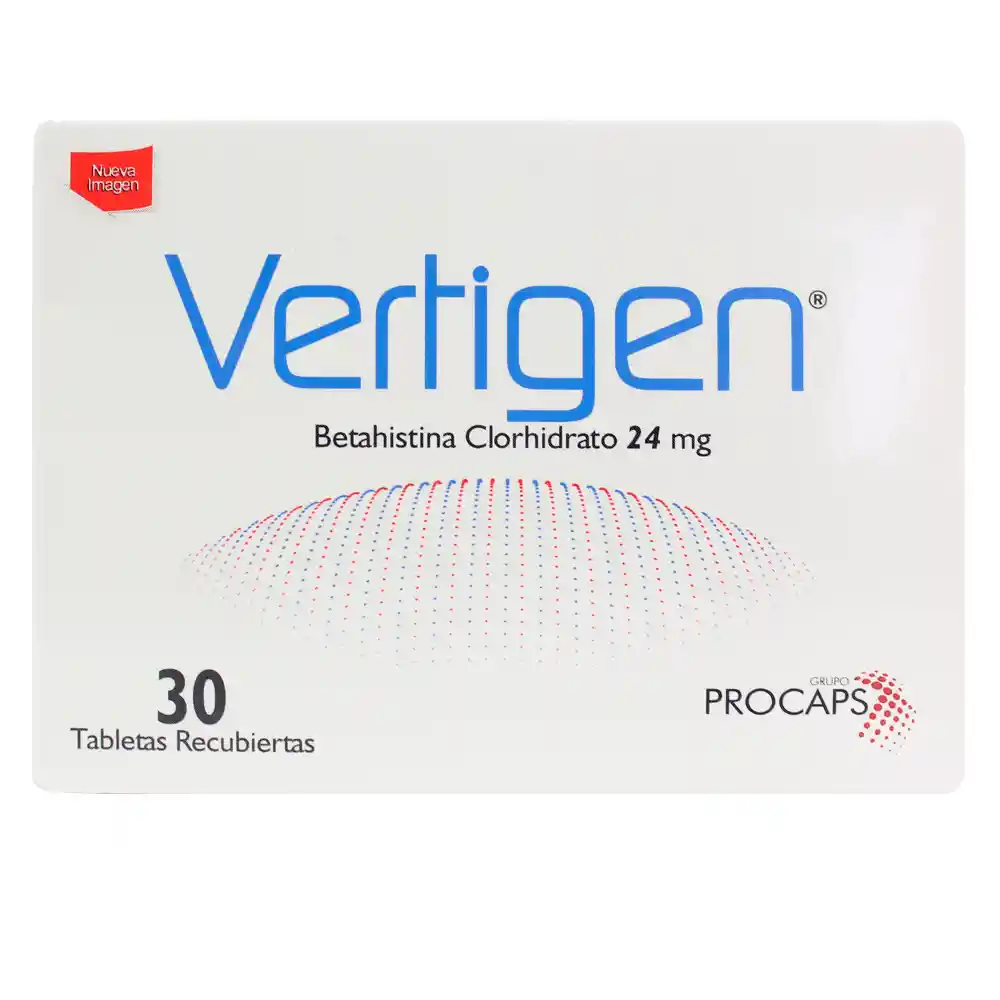 Vertigen Antivertiginoso (24 mg) Tabletas Recubiertas