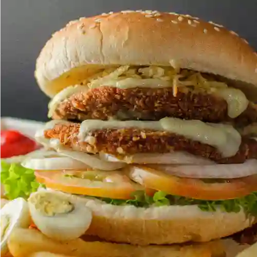 Hamburguesa Doble Pollo
