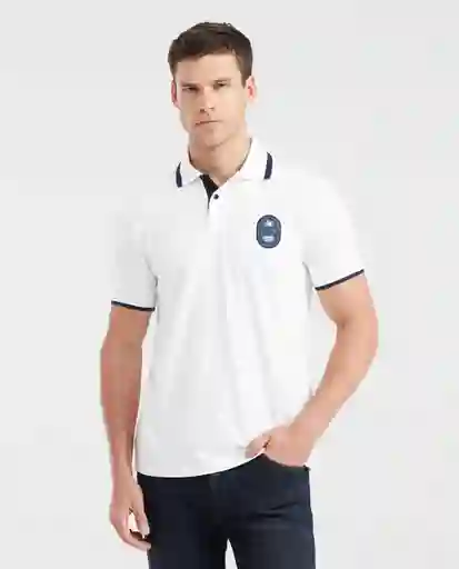 Camiseta Polo Block Fabrics Crudo Prístino Claro L Chevignon