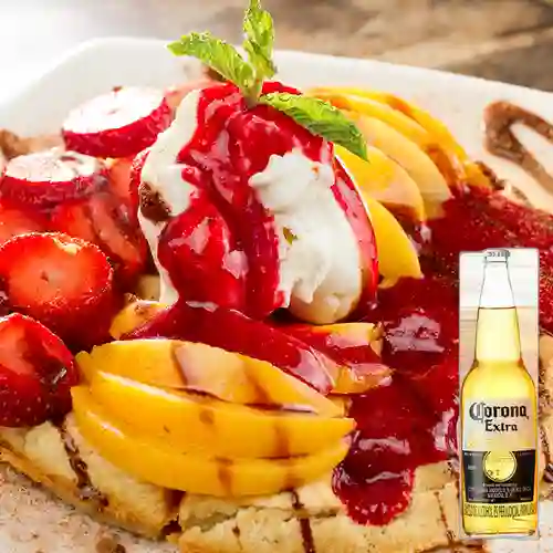 Combo Waffle Cinammon + Corona 330 ml