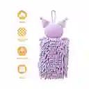 Toalla Para Manos Tipo Mechudo Kuromi Sanrio Morado Miniso