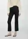Pantalón Santori Negro Talla 38 Mujer Mango