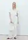 Camiseta Vispi Blanco Talla S Mujer Mango