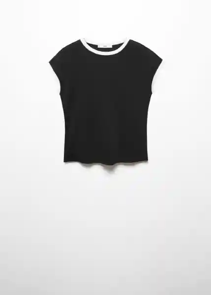 Camiseta Roibos Negro Talla S Mujer Mango