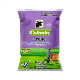 Colanta Bolsa Leche UHT Deslactosada