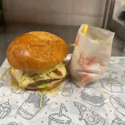 Hamburguesa Sencilla en Combo