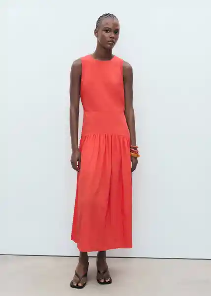 Vestido Gilda Rojo Valentino Talla M Mujer Mango