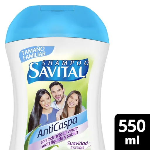 Savital Shampoo Anticaspa Te Verde y Seda