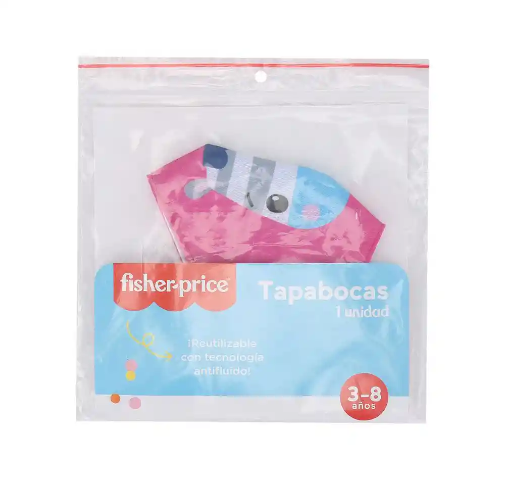 Fisher Price Tapabocas para Niños Estampado Cebra