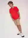 Polos Gef Matt Kd Manga Corta Rojo 16726 4