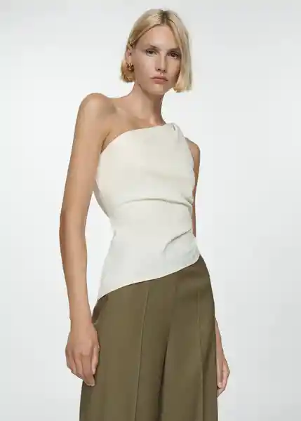 Pantalón Lidof Khaki Talla L Mujer Mango