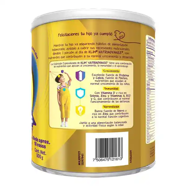 Nutri Advance Complemento Nutricional en Polvo 800 g