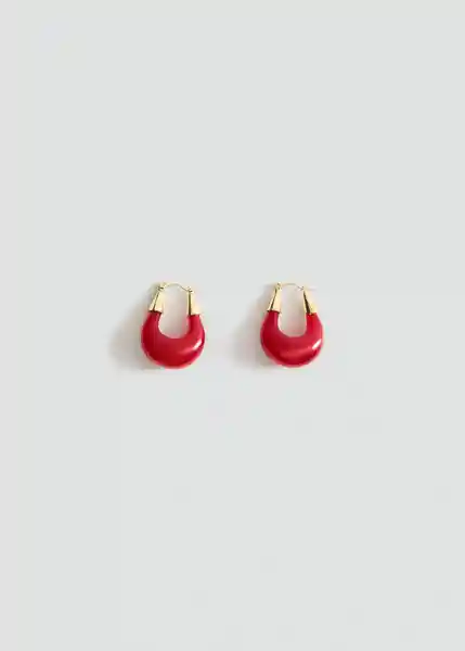 Pendientes Filipa Rojo Talla 99 Mujer Mango