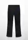 Pantalón Santori Negro Talla 38 Mujer Mango