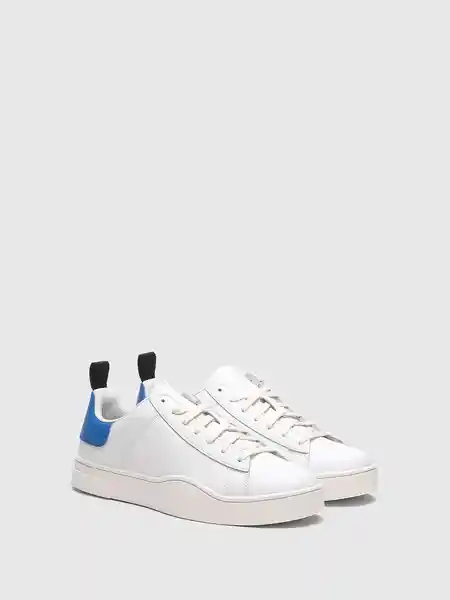 Diesel Tenis S-Clever Low Lace Blanco/Azul Talla 10.5