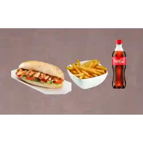 Combo Pollo Pan Pita+papas + Gaseosa