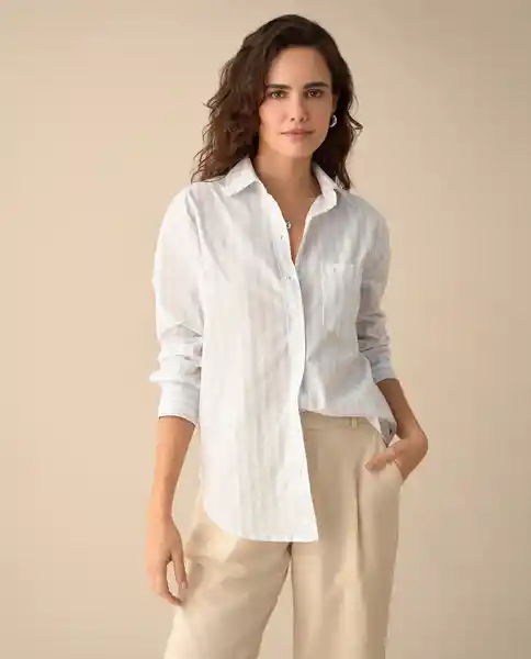 Camisa Blanco 0 Claro Talla XL 111G003 Espirit