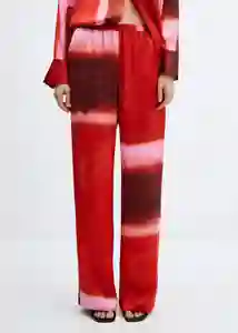 Pantalón Rothko-w Rojo Talla XS Mujer Mango