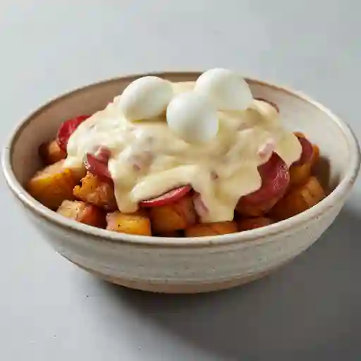 Salchipapa la Griega