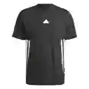 Adidas Camiseta Manga Corta Para Moda Hombre Negro Talla S