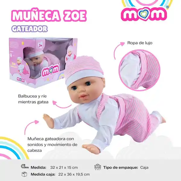 Bali Muñeca Bebé Gateadora