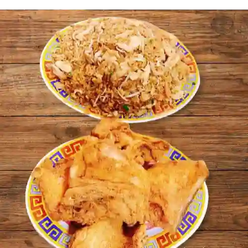 Caja Grande Arroz + 4 Presas de Pollo