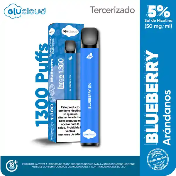 Glucloud Vape Blueberry Large / 1300 Puffs