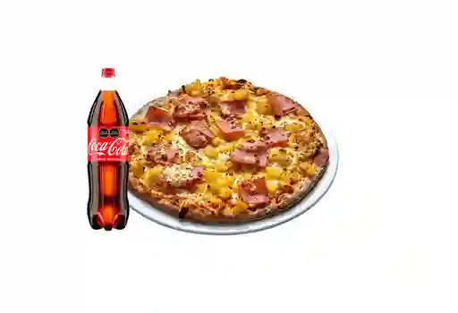 Combo pizza hawaiana mediana + gaseosa