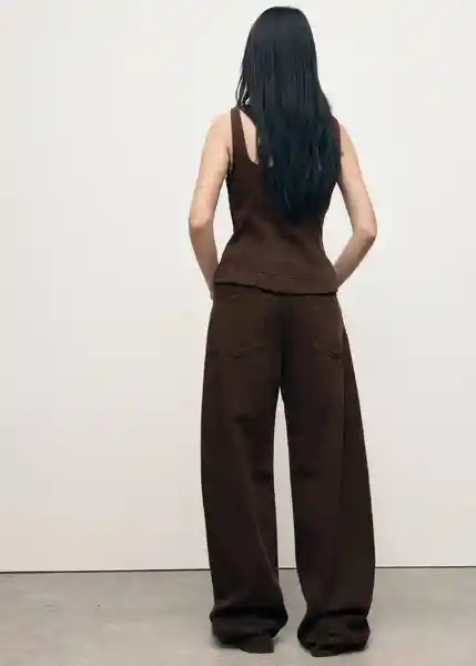 Jean Charlot Chocolate Talla 46 Mujer Mango