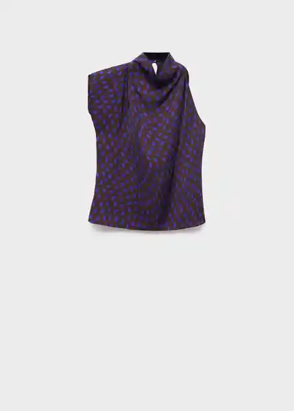 Blusa Deepy Marrón Talla S Mujer Mango