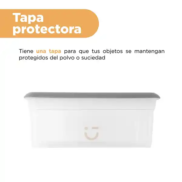 Organizador Almacenamiento Serie Silver Gray Gris Oscuro Miniso
