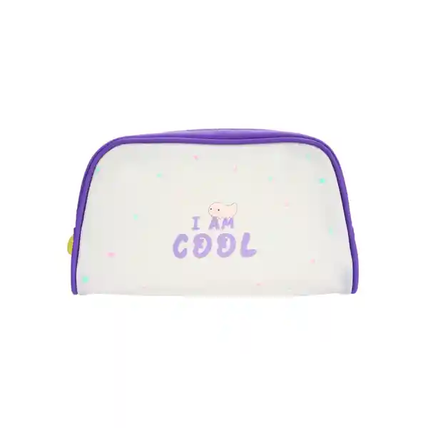 Cosmetiquera Serie Ajolote Tierno Morado Miniso