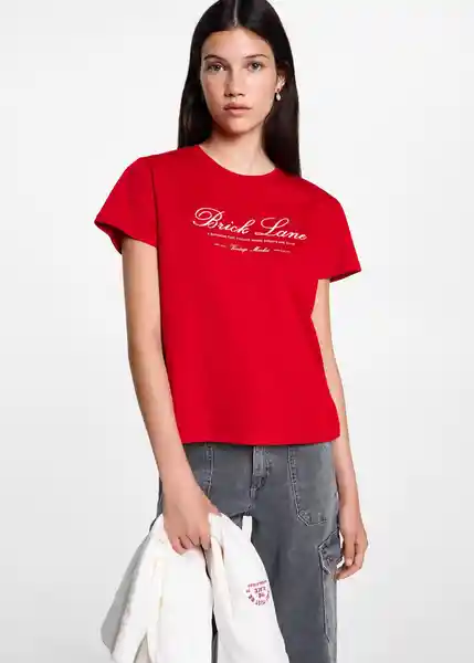 Camiseta Notting Rojo Talla 22 Teen Niñas Mango