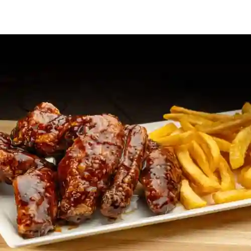 Alitas Teriyaki X6 +papitas+coca-cola