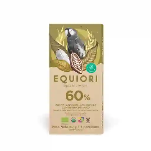 Equiori Chocolate Orgánico Oscuro 60%