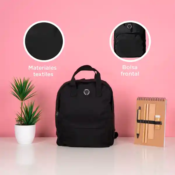 Mochila de Moda Pioneer Negro Miniso