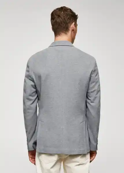 Blazer Americana Verner Gris Talla 50 Hombre Mango