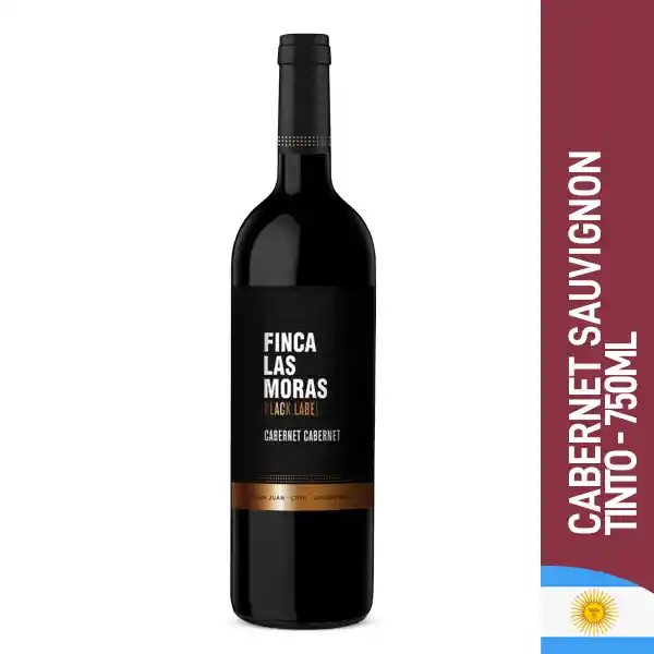 Finca las Moras Vino Tinto Black Label Cabernet Sauvignon 750 ml