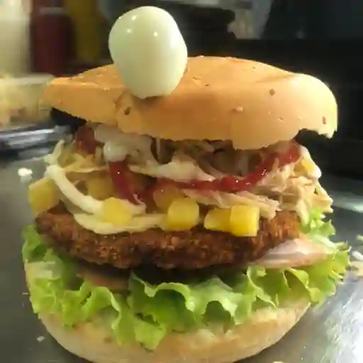 Hamburguesa Pollo Hawaiana