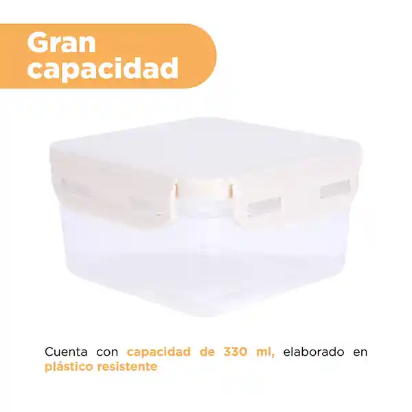 Contenedor de Alimentos Cuadrado Miniso