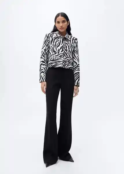 Chaqueta Mati Negro Talla S Mujer Mango