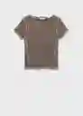 Camiseta Curlita Topo Talla M Mujer Mango