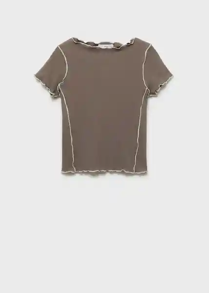 Camiseta Curlita Topo Talla M Mujer Mango