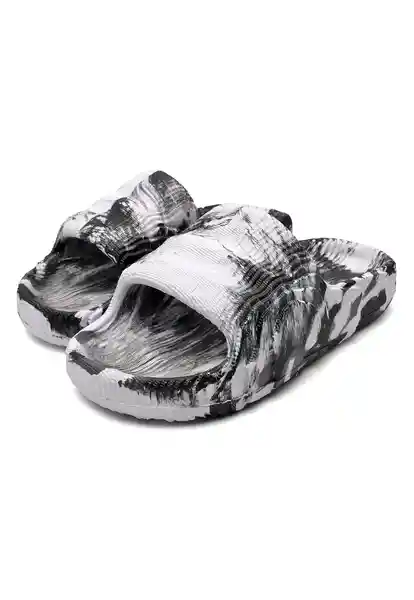 Sandalias Yezy Unisex Negro-Blanco Talla 38 Tellenzi