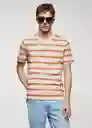 Camiseta Rayana-H Rojo Talla XS Hombre Mango