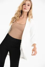 Blazer Ginebra Color Blanco Crudo Talla XL Ragged