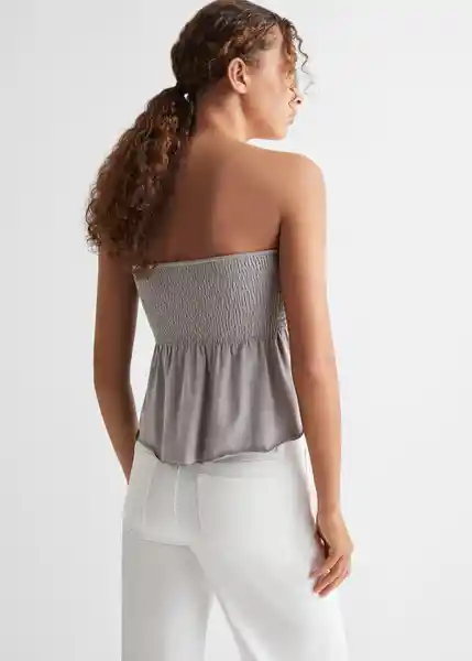 Top Ahiti Gris Talla 19 Niñas Mango