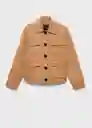 Chaqueta Anna2 Camel Talla S Mujer Mango