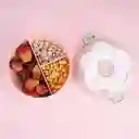 Contenedor Bento Donut Rosa 800 mL Miniso